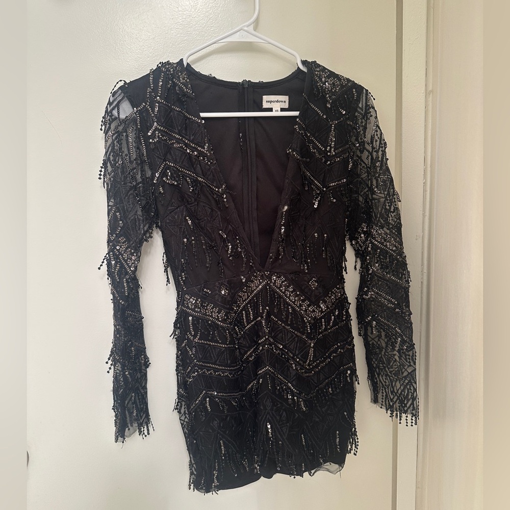revolve black dress